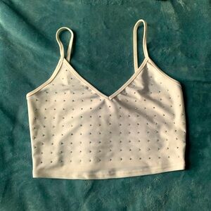 🤍Bedazzled Crop top 🖤
